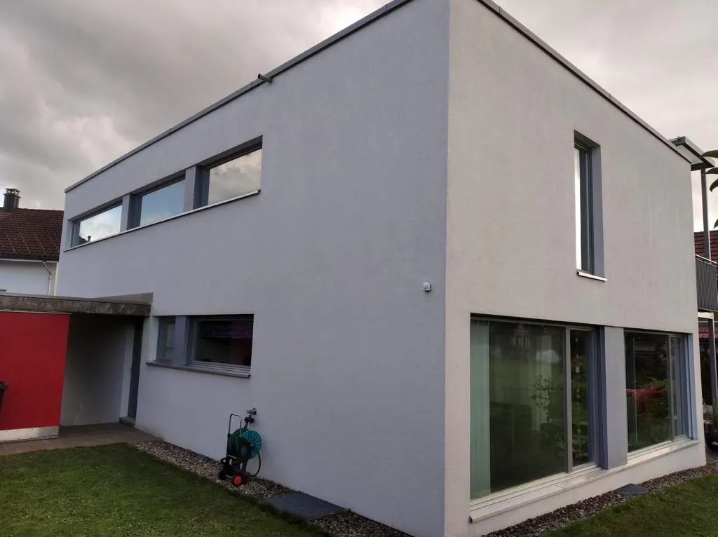 Fassade Vorher verschmutzt