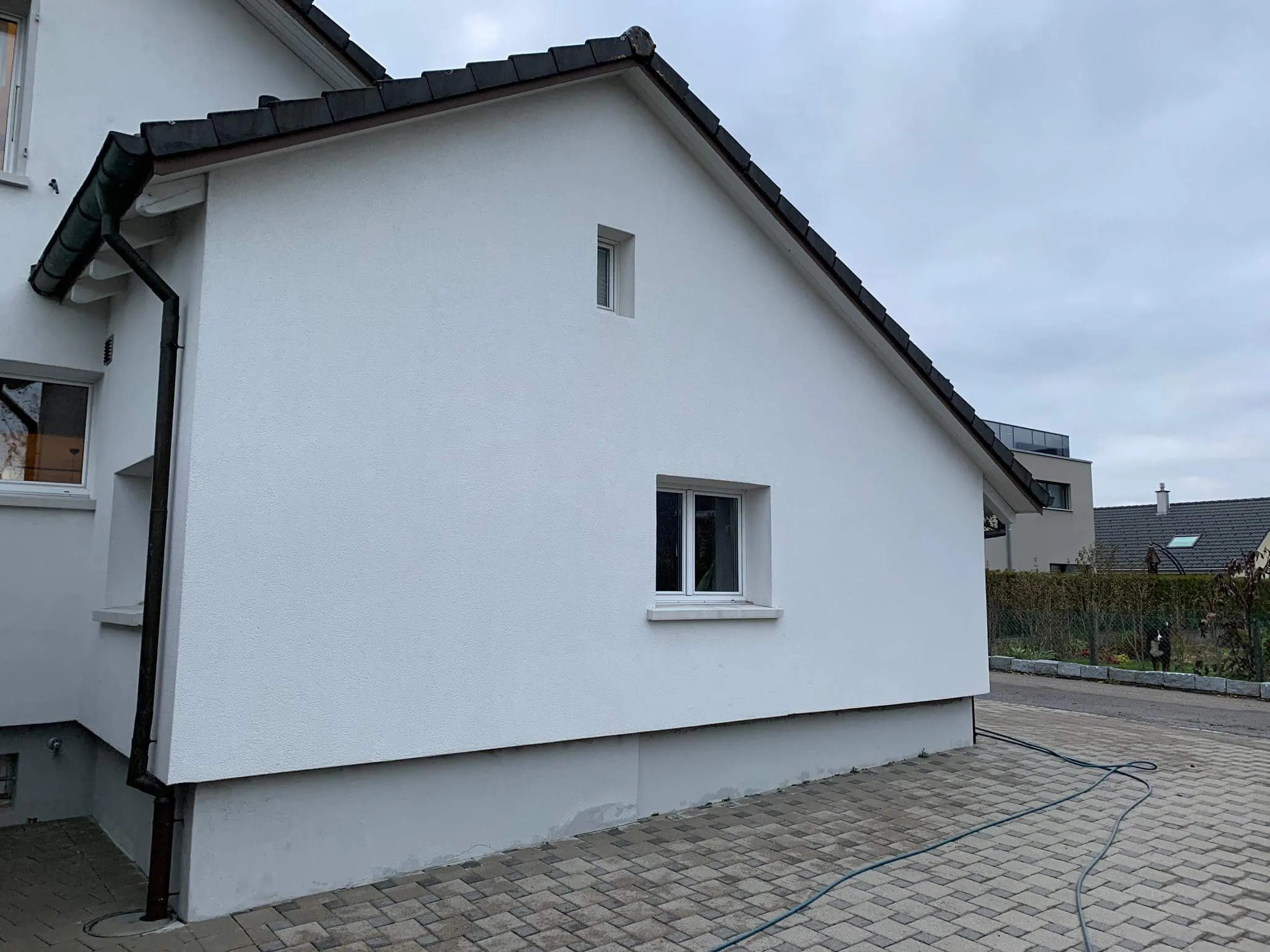 Einfamilienhaus Verputz Nachher