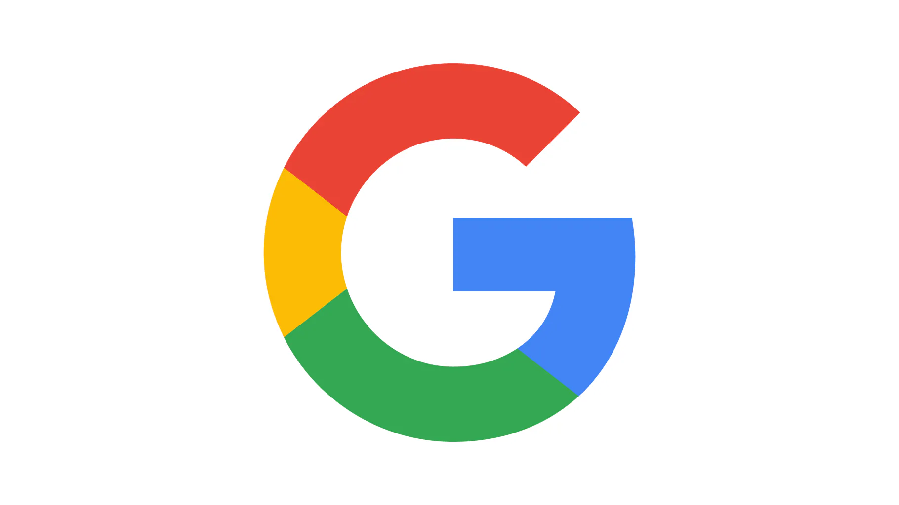 Multicolored stylized letter "G" with red, yellow, green, and blue segments forming a circular shape on a white background.