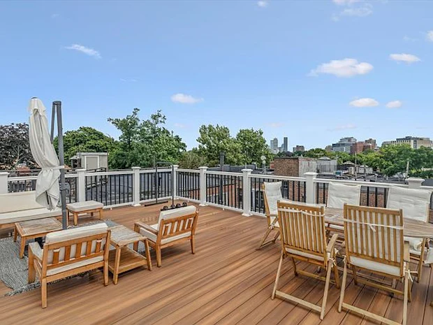 rooftop deck city skyline