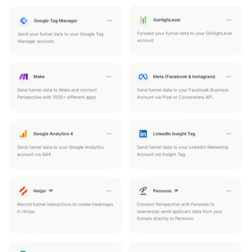 integrations settings