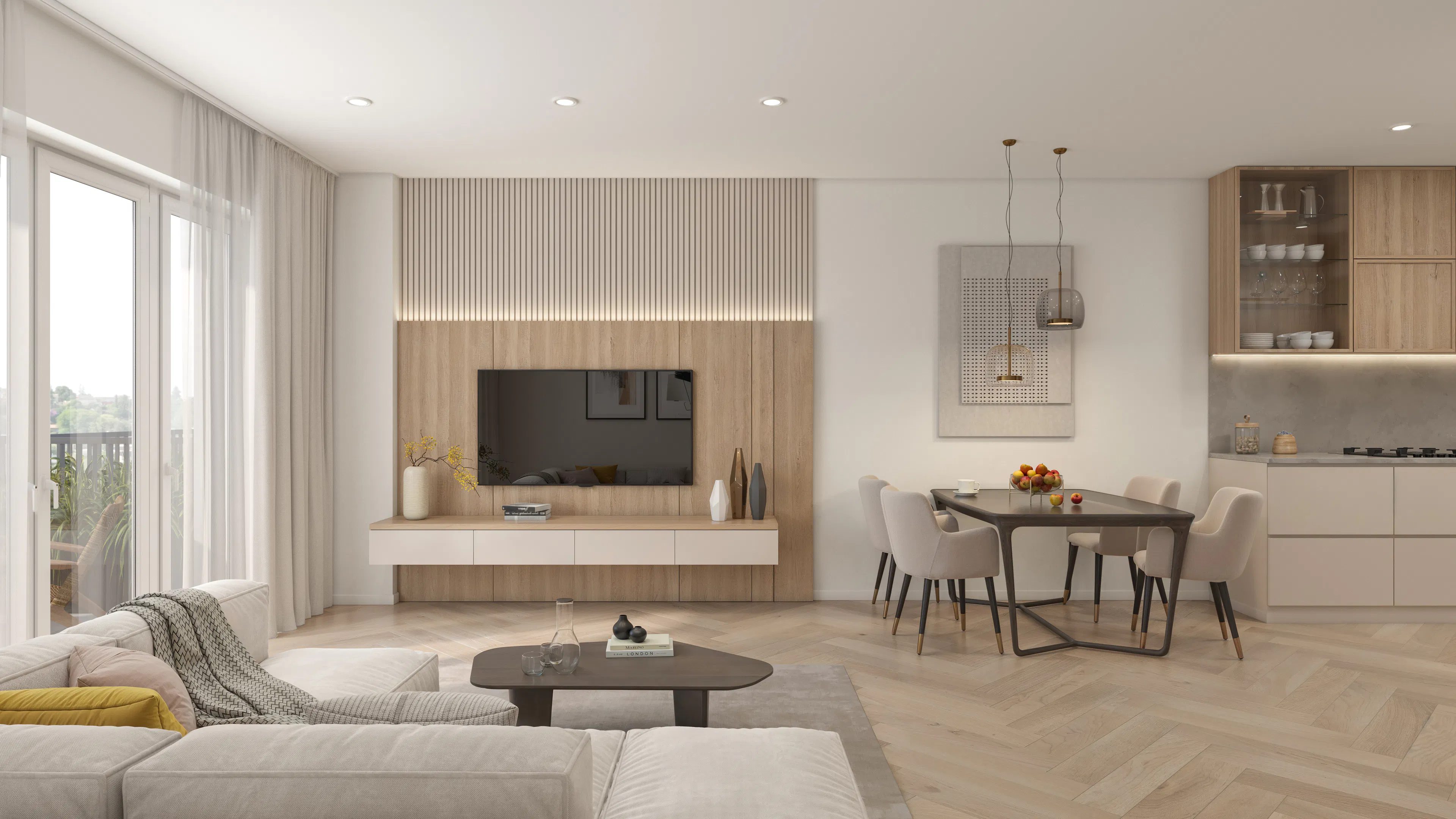 Wohnbereich eines Appartements