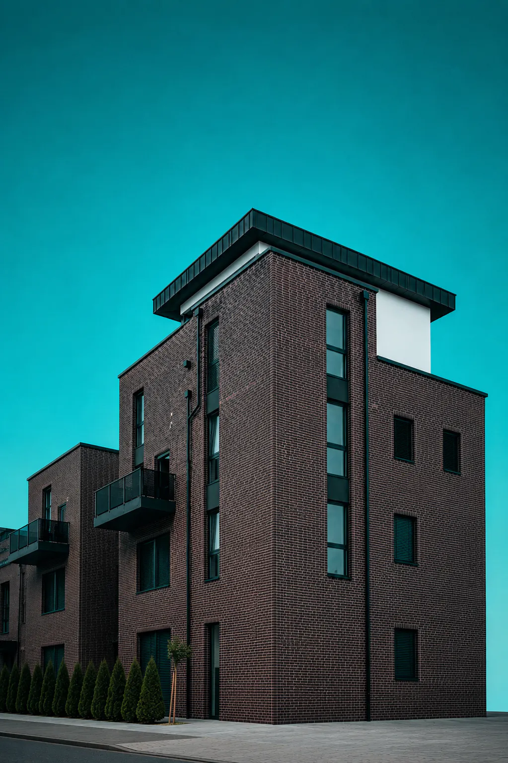 Neues Büro Backsteingebäude