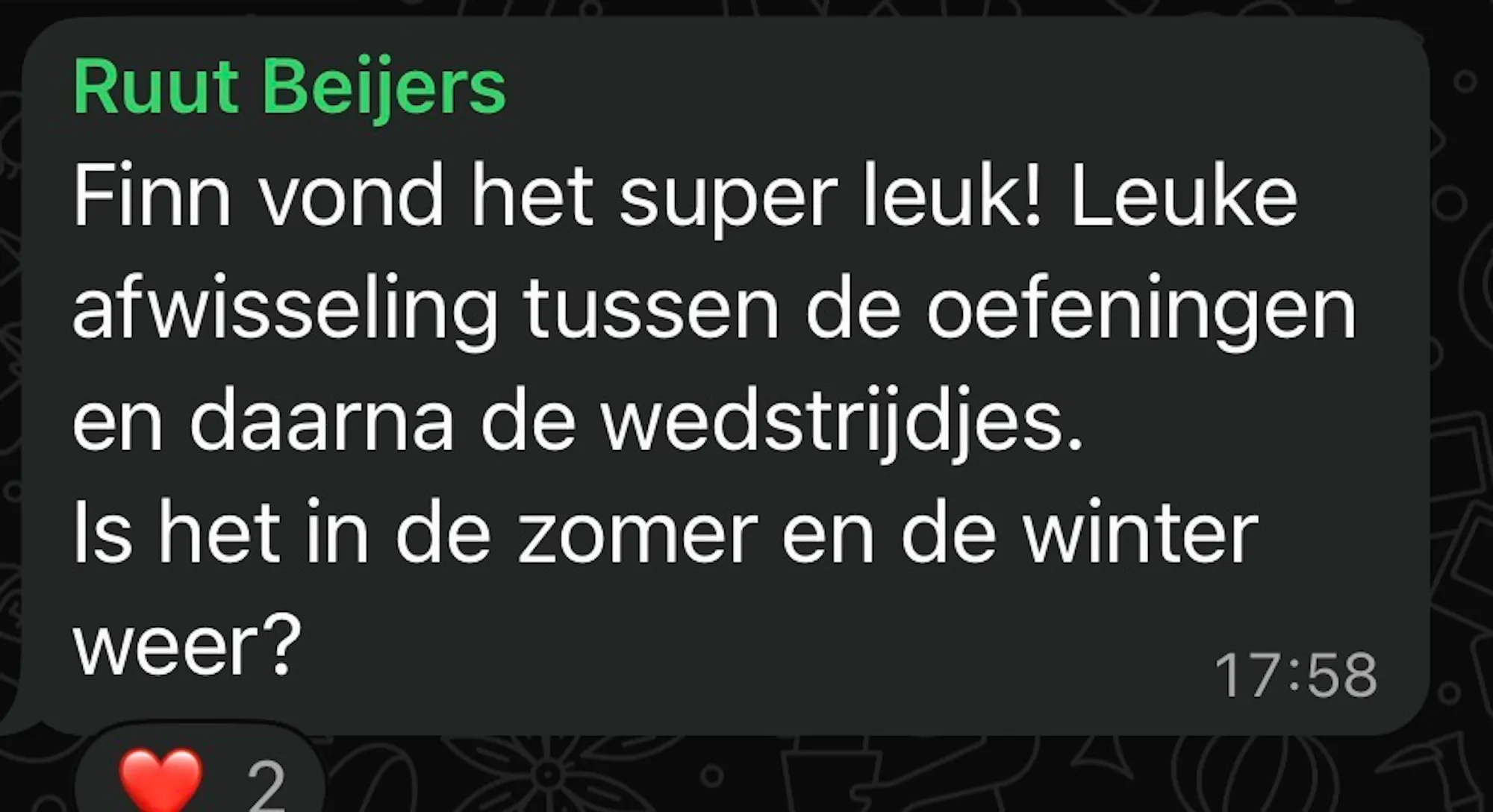 WhatsApp review van Ruut Beijers
