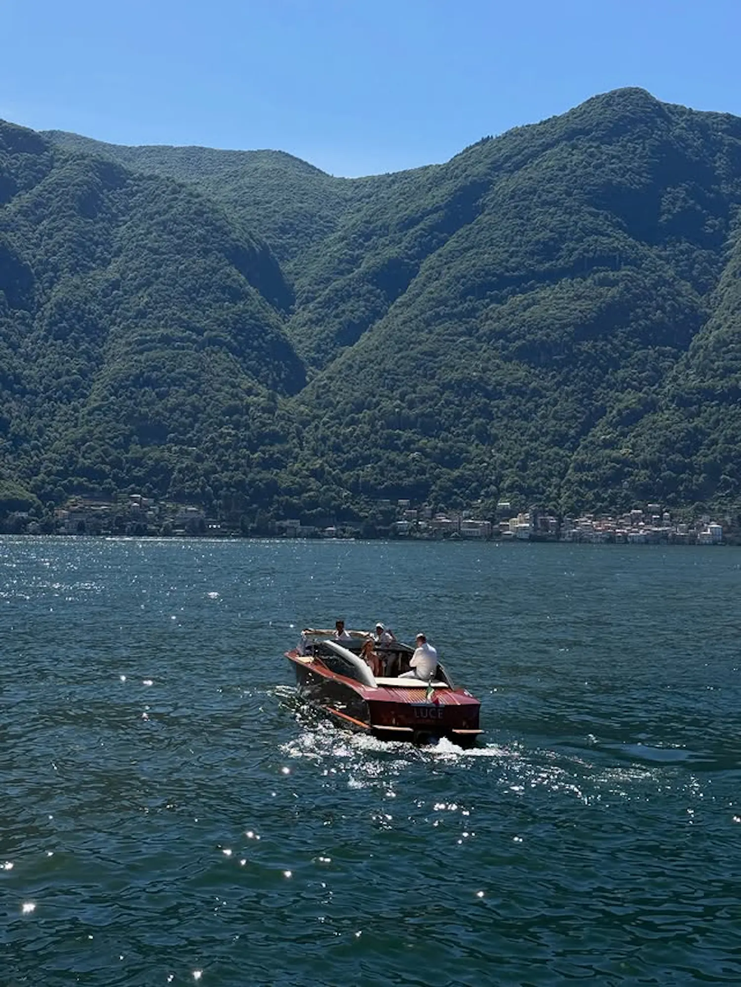 wooden boat on lake