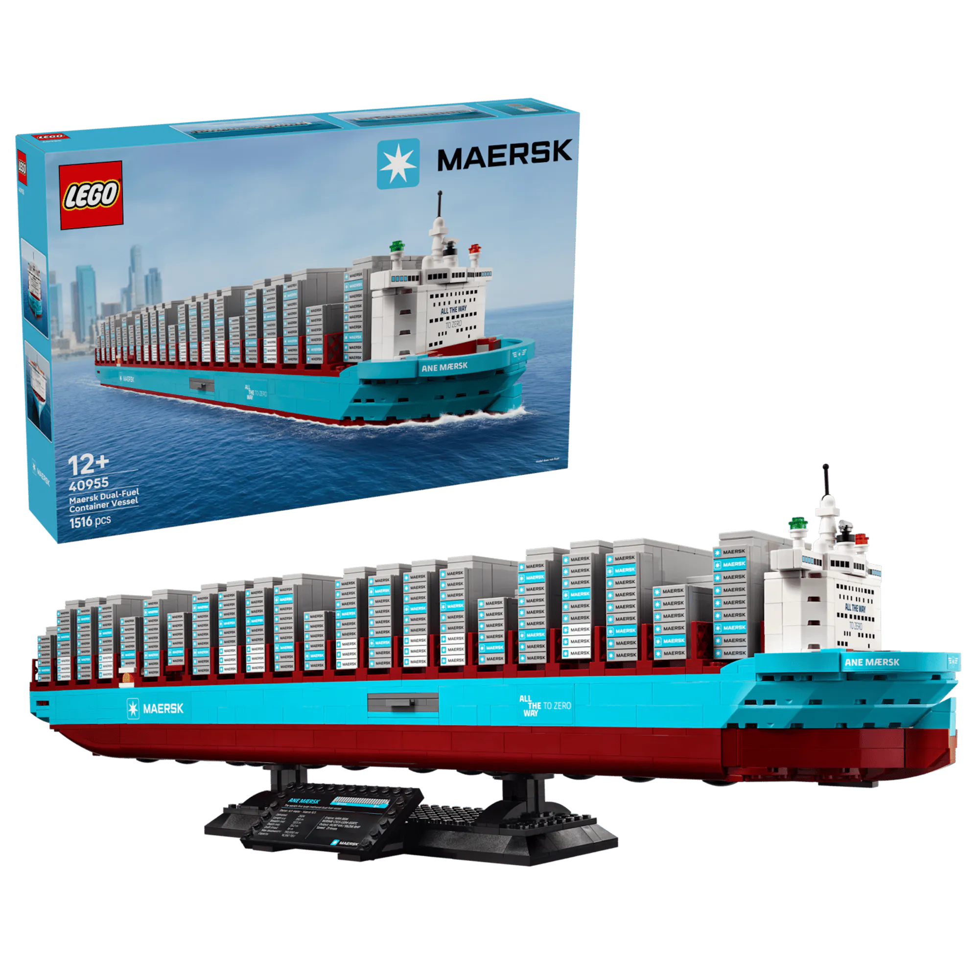 LEGO Maersk container ship model