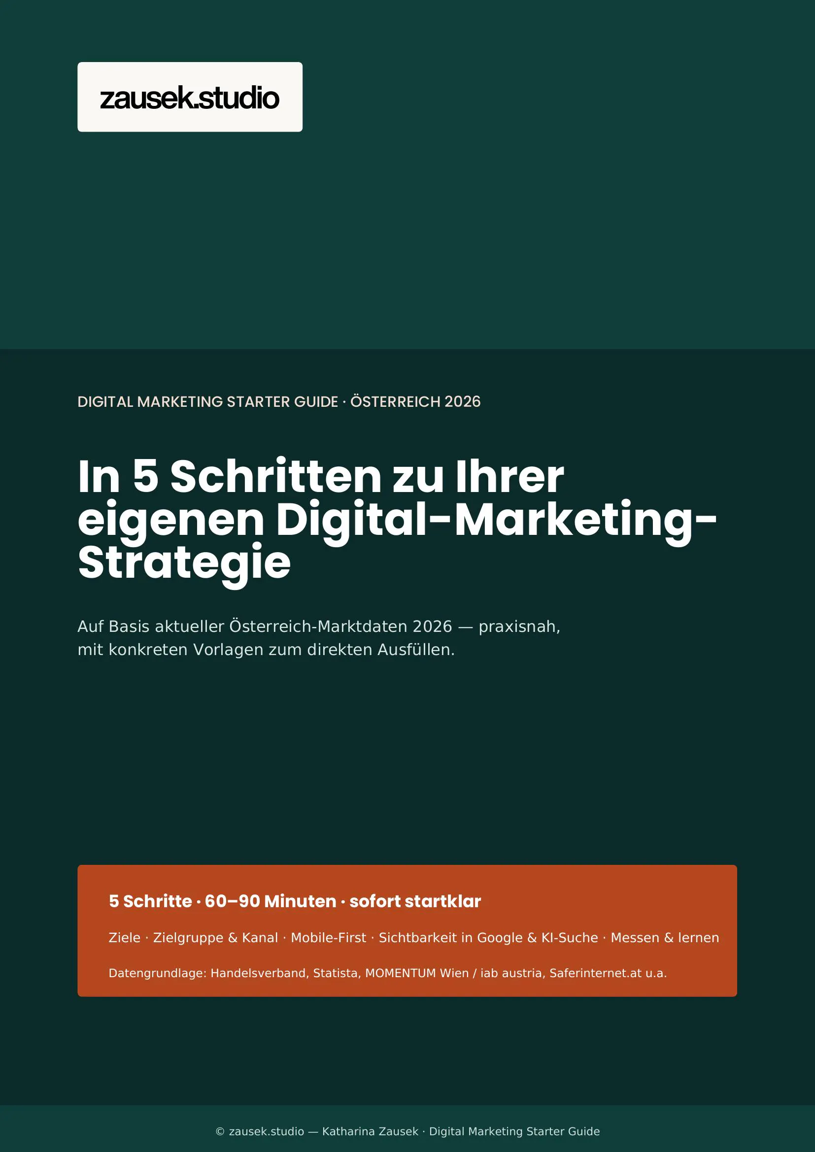 Cover des Digital Marketing Starter Guide