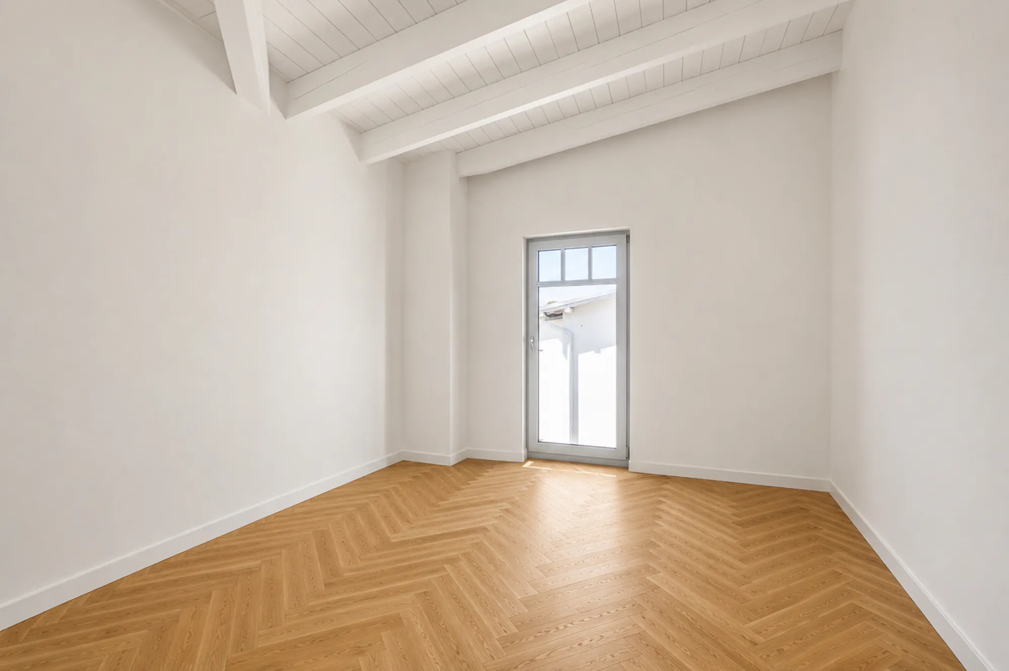 Dachgeschosszimmer frontal
