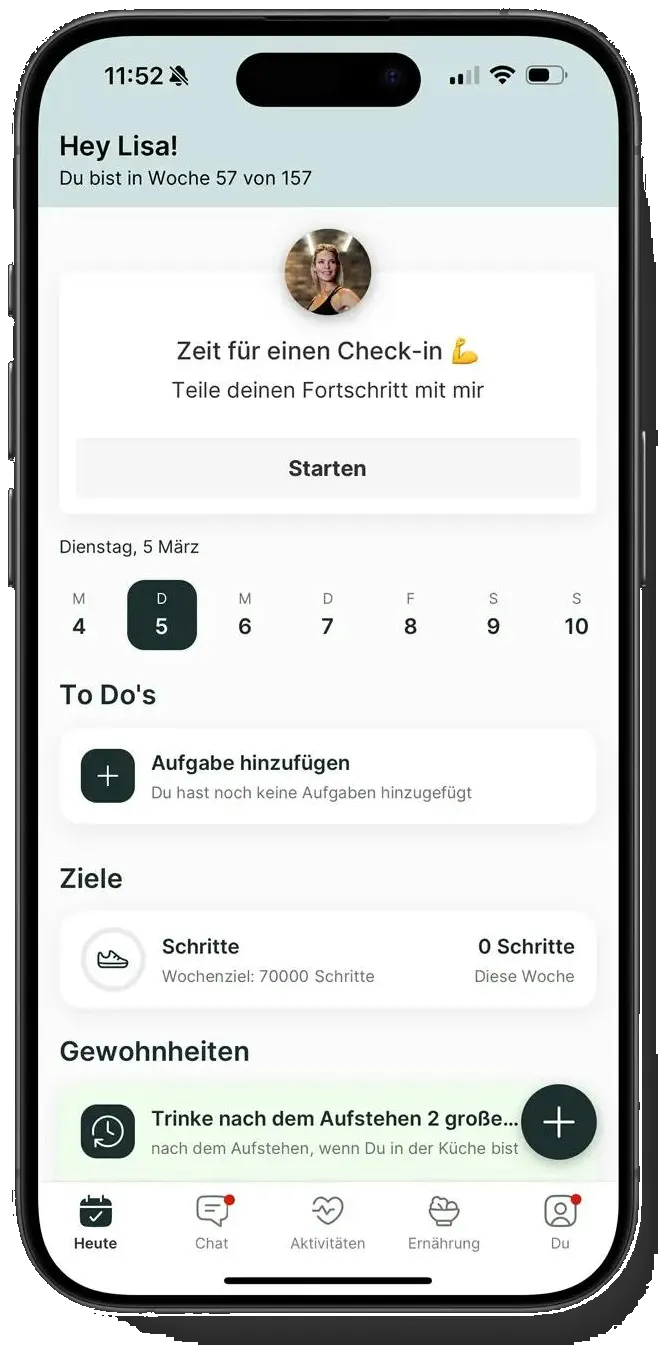 mybodyadvice App Startseite