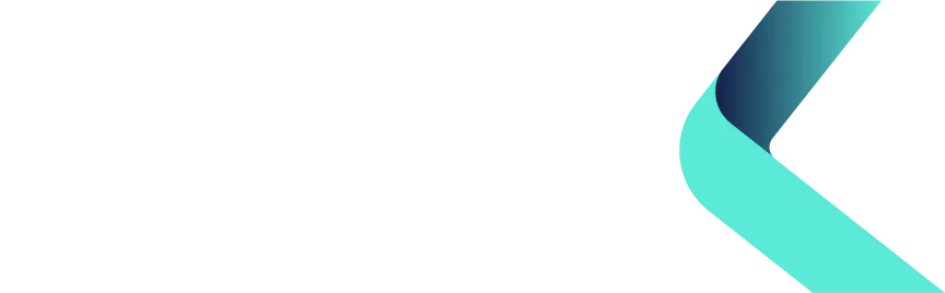The text "link" in lowercase with a stylized letter k featuring a gradient teal arrow pointing to the right.