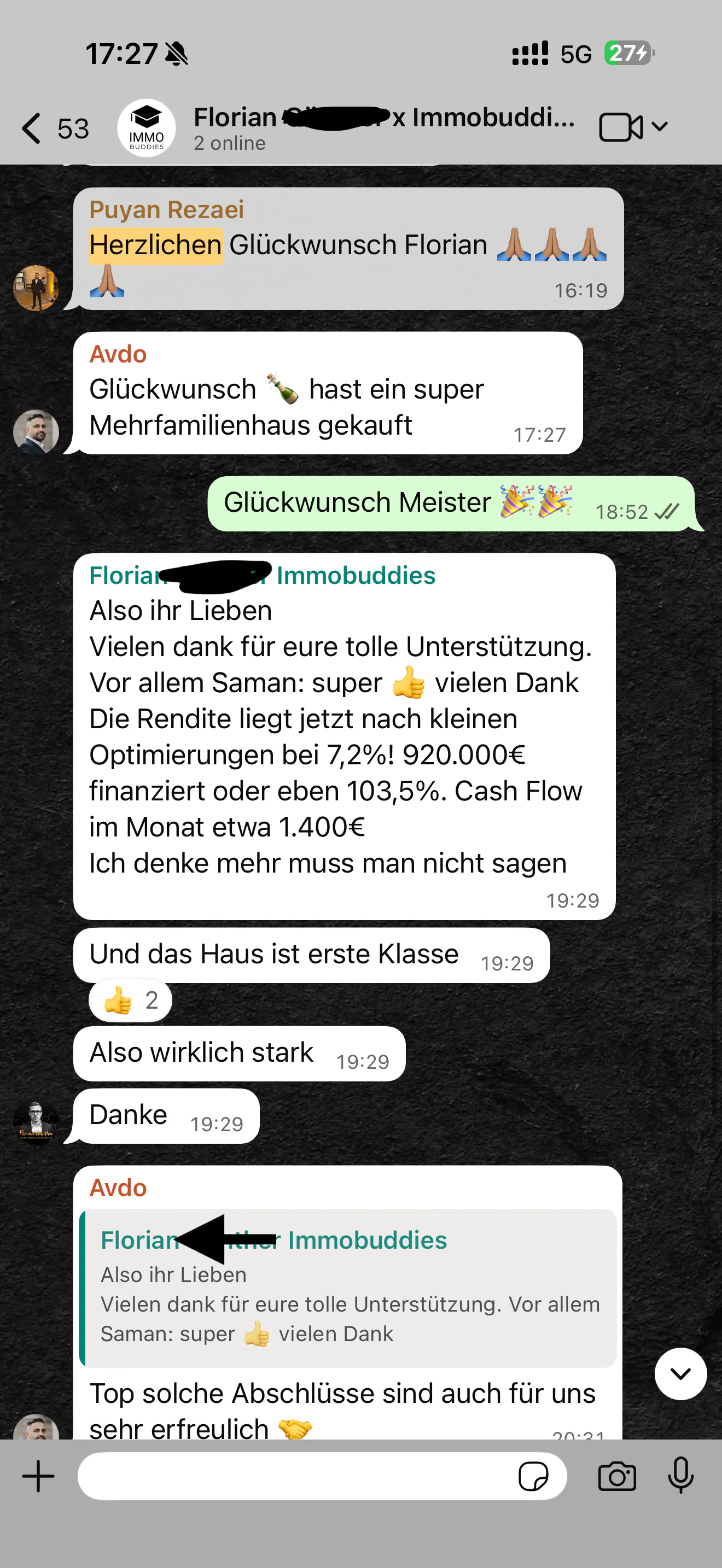 Mehrfamilienhaus mit 7,2 % Rendite und 1.400 € Cashflow im Monat