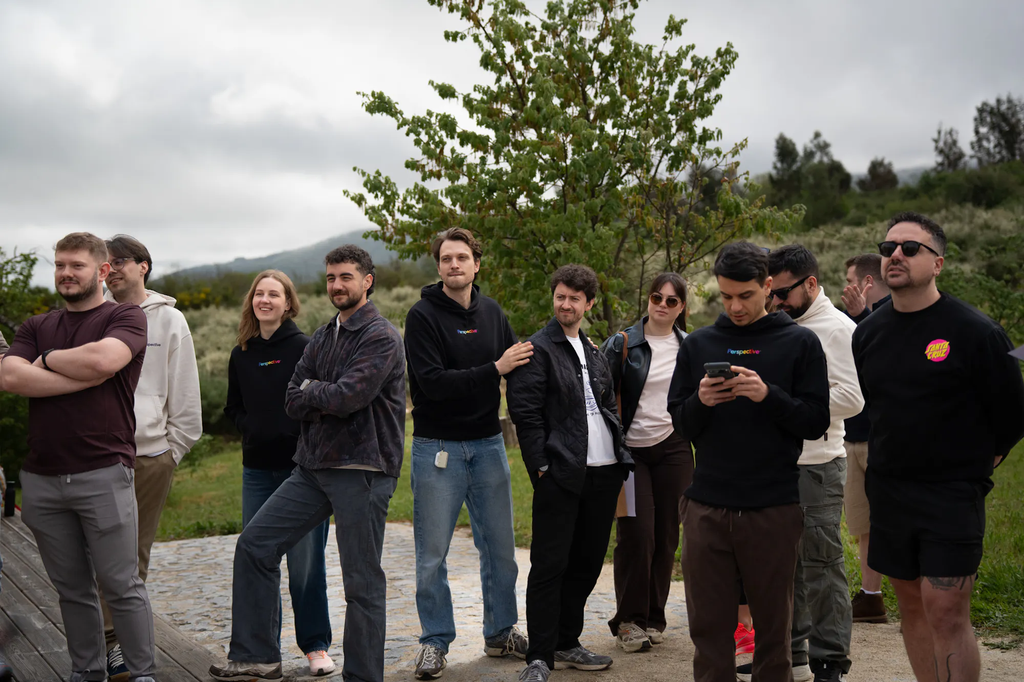 The whole team, in one place