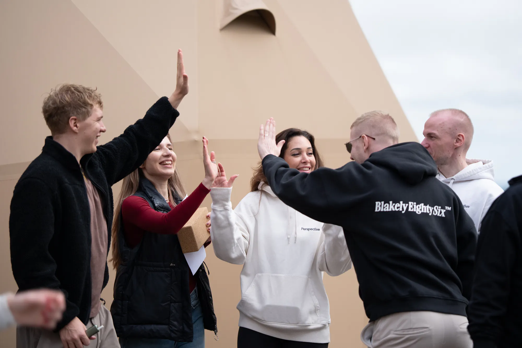 High fives all round